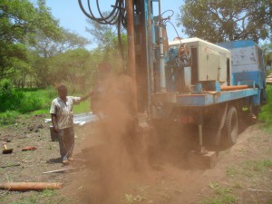 2011 Project Langabu, Day 11: Drilling of Langabu’s firs water well begins!